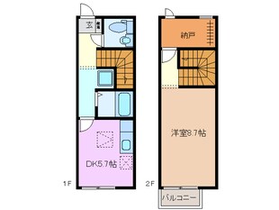 霞ケ浦駅 徒歩10分 1階の物件間取画像